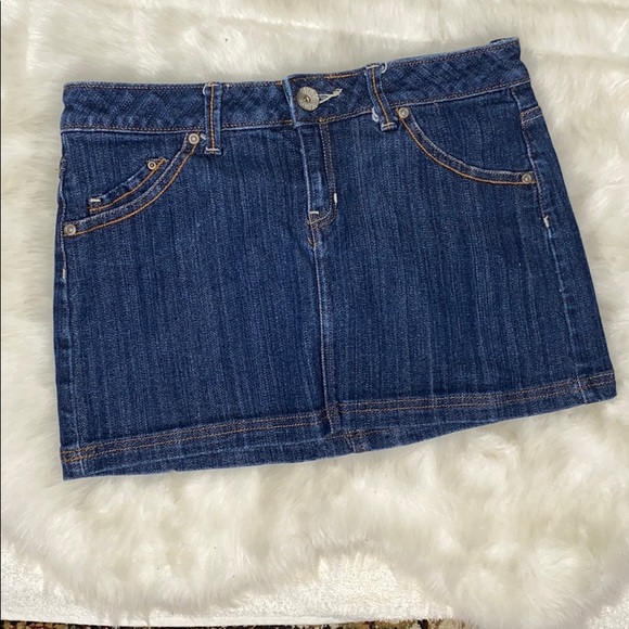 Mango Dresses & Skirts - Mango Embellished Denim Jeans Skirt Mini Skirt 4